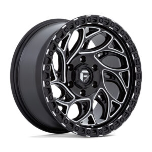 D840 RUNNER OR 15X8 5X114.3 ET-19 CB72.7 GLOSS BLACK MILLED