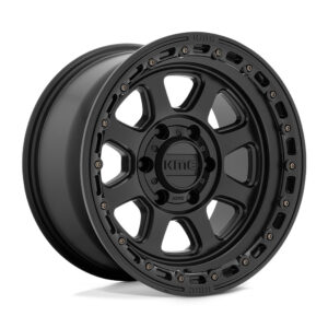 KM548 Chase 17X9 5X127 ET-12 CB71.5 Satin Black with Gloss Black Lip