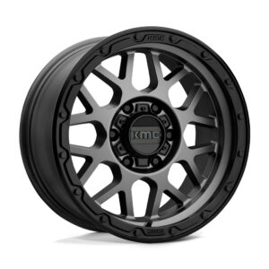 KM535 GRENADE 17X8.5 8X165.1 ET00 CB125.5 Matte Grey/Matte Black Lip Wheel