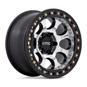 KM237 Riot 17X9 6X139.7 ET-12 CB108 Beadlock Machined Face/Black Inside Wheel