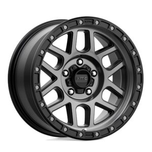 KM544 MESA 17X9 5X127 CB71.5 ET-12 Satin Black Grey Tint Wheel