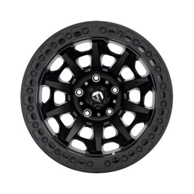 D114 COVERT(beadlock) 17X9 5X150 ET-15 CB110.2 MATTE BLACK / MATTE BLACK RING
