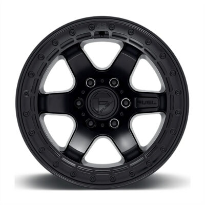 D122 BLOCK(beadlock) 17X9 5X127 ET-15 CB71.5 MATTE BLACK / MATTE BLACK RING