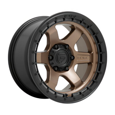 D751 BLOCK 17X9 5X127 ET12 CB71.5 MATTE BRONZE / BLACK RING