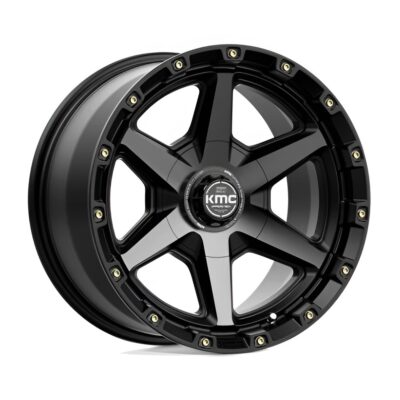 KM101 Tempo 17X9 6X135/6X139.7 ET-12 CB106.2 Satin Black Wheel with Gloss Tint