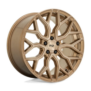 M263 MAZZANTI 19X8.5 5X112 ET25 Wheel in Platinum Bronze Brushed Finish