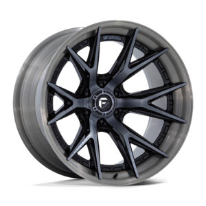 FC402 CATALYST 20X9 6X139.7 ET01 CB106.1 GLOSS BLACK BURSHED FACE W for GRAY TINT BURSED