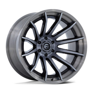 FC403 BURN 20X10 5X127 ET18 CB71.5 GLOSS BLACK DARK TINTED CLEAR