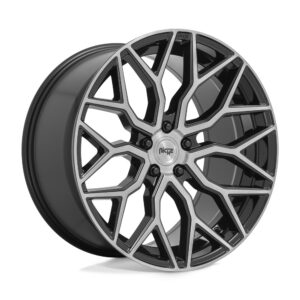 M262 MAZZANTI 20X10.5 5X114.3 ET40 CB72.7 Gloss Black Brushed Face Wheel