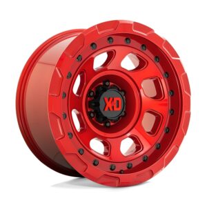 XD861 STORM 17X9 5X127 ET12 CB71.5 CANDY RED