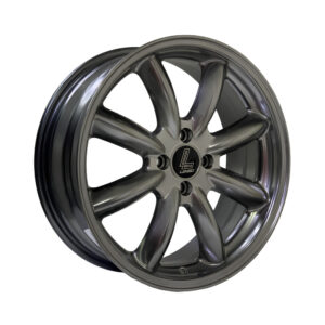 Lenso A03 17X7 wheel with 4X100 bolt pattern, ET40 offset, CB73, and HB finish.