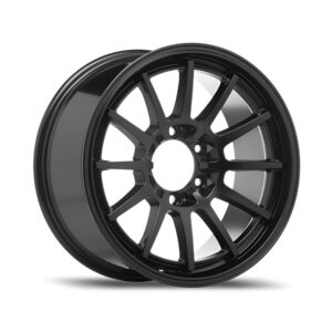 Lenso PDQ (TDQ) 18X9 wheel with 6X139.7 bolt pattern, ET20 offset, CB106, and Satin Black finish.