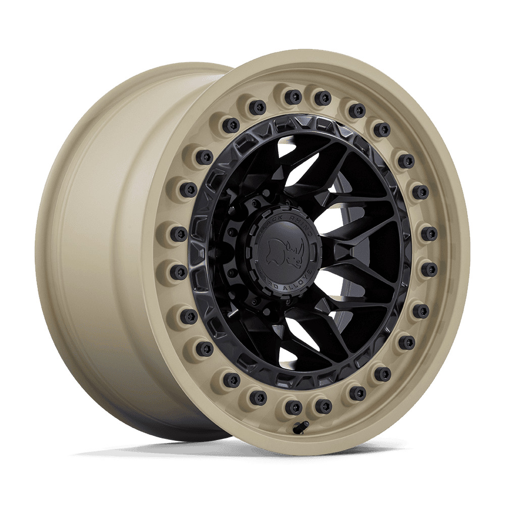 BR008 ALPHA 17X9 6X139.7 ET-12 CB106 MATTE BLACK W for SAND LIP