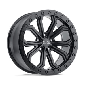 2210TBC TRABUCO 22X10 5X130 ET35 CB84.1 MATTE BLACK/BLACK BOLTS