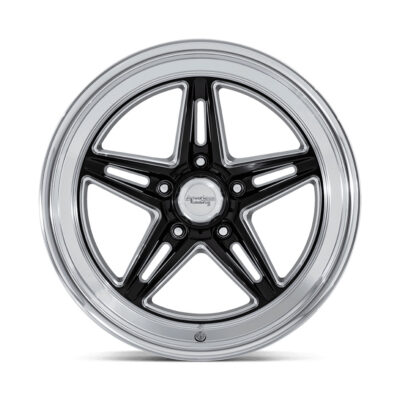 VN514 GROOVE 18X7 5X120 ET00 CB72 GLOSS BLACK W/ DIAMOND CUT LIP