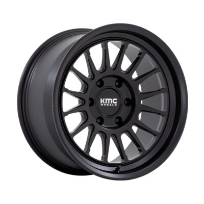 KM447 IMPACT FORGED MONOBLOCK 17X8.5 5X150 ET-10 CB110.1 SATIN BLACK