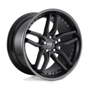 M194 METHOS 19X8.5 5X112 ET42 CB66.5 MATTE BLACK / GLOSS BLACK LIP