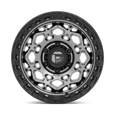 D784 UNIT 17X9 6X139.7 ET-12 CB106.1 ANTHRACITE W/ MATTE BLACK RING