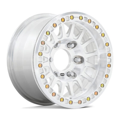 KM445 IMPACT FORGED Beadlock 17X9 6X165.1 ET25 Silver Mirror Machined Face