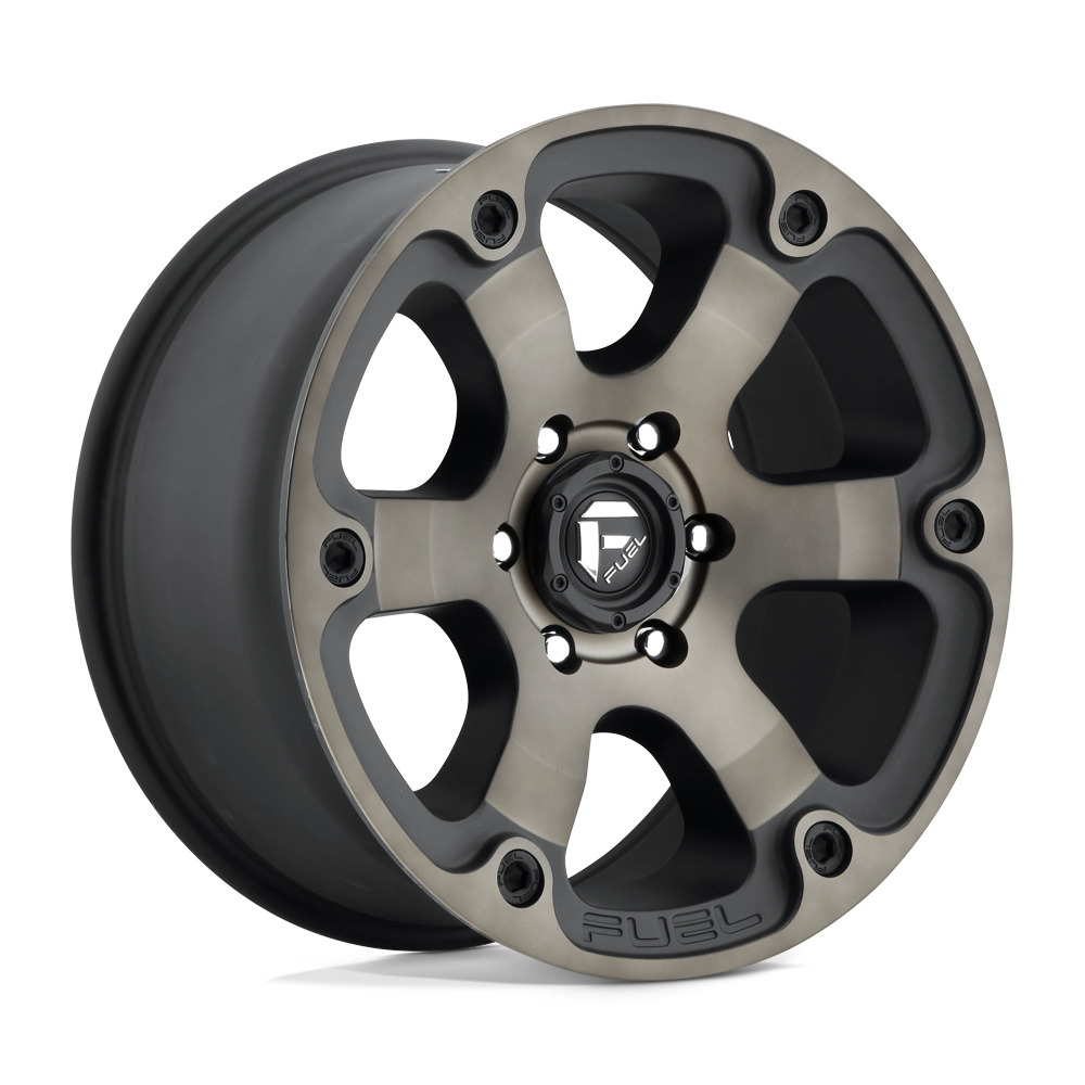 Fuel D564 BEAST 18X9 6X139.7 ET01 CB108 Matte Black/Machined Dark Tint