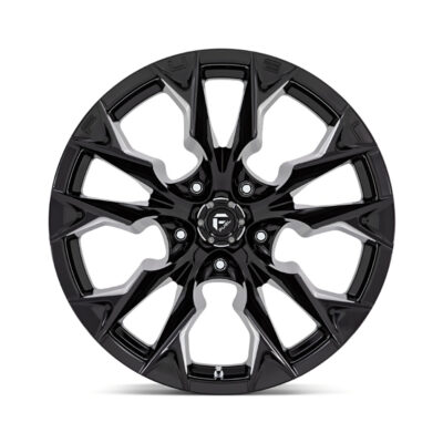 D803 FLAME 22X12 5X127 ET-44 CB71.5 GLOSS BLACK MILLED