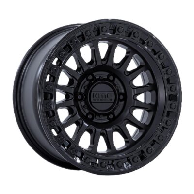 KM552 IMS 18X9 6X139.7 ET00 CB106.1 MATTE BLACK/GLOS BLACK LIP