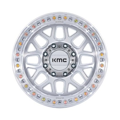 KM549 GRS 20X9 8X170 ET18 CB125.1 GLOSS SILVER/MACH FACE