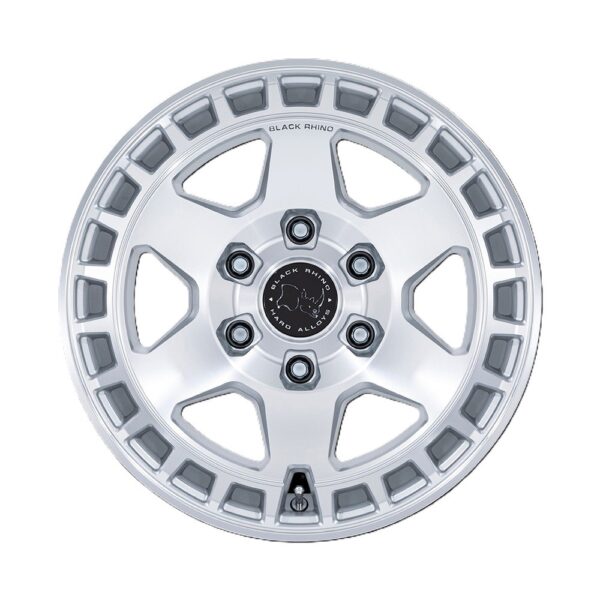 BR022 BAHARI 17X8.5 6X139.7 ET-10 CB106.1 GLOSS SILVER/MACH FACE - Image 2