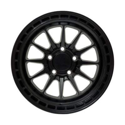 BAJA 17X9 5X127 ET-12 CB71.5 MATTE BLACK/MATTE BLACK RING