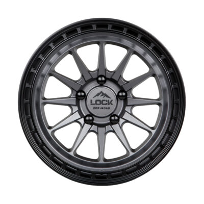 BAJA 17X9 5X127 ET-12 CB71.5 MATTE GRY/MATTE BLACK RING