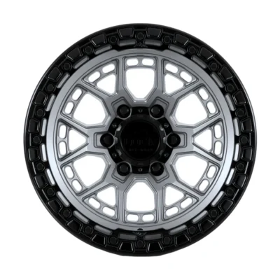 COMMANDO 17X9 6X139.7 ET00 CB106.1 MATTE GREY / MATTE BLACK RING