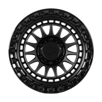 MOJAVE 17X9 6X139.7 ET00 CB106.1 MATTE BLACK GLOSS BLACK RING