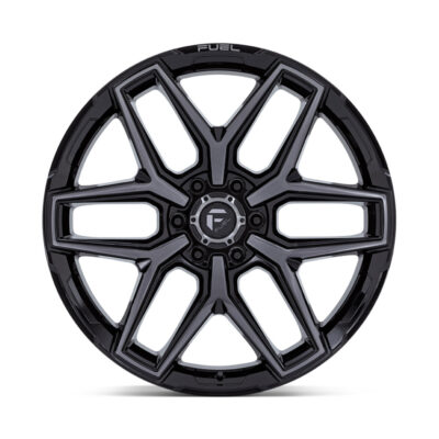 FC854 FLUX 20X8.5 6X139.7 ET45 CB106.1 GLOSS BLK BURSHED