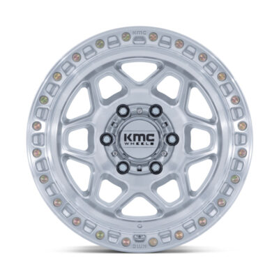 KM553 TROX 17X9 5X127 ET-12 CB71.5 GLOSS SILVER MACHINED FACE