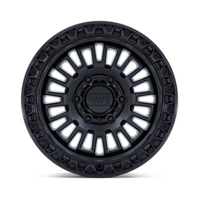 KM554 AZTEC 17X8.5 6X139.7 ET00 CB106.1 MATTE BLACK /GLOSS BLK MILLED
