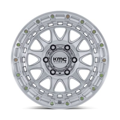 KM556 CRUX 17X8.5 6X135 ET25 CB87.1 GLOSS SILVER/ MACH FACE
